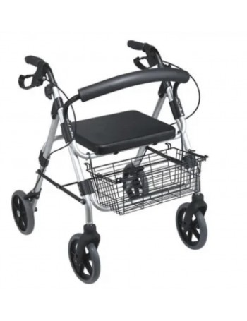 Rolateur pliable chromé